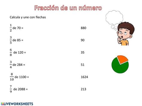 Ejercicio De Fracci N De Un N Mero Material Didactico Para