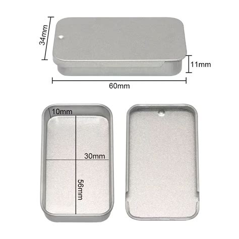 High Quality Sliding Metal Boxes Slide Lid Lip Balm Small Tin Case