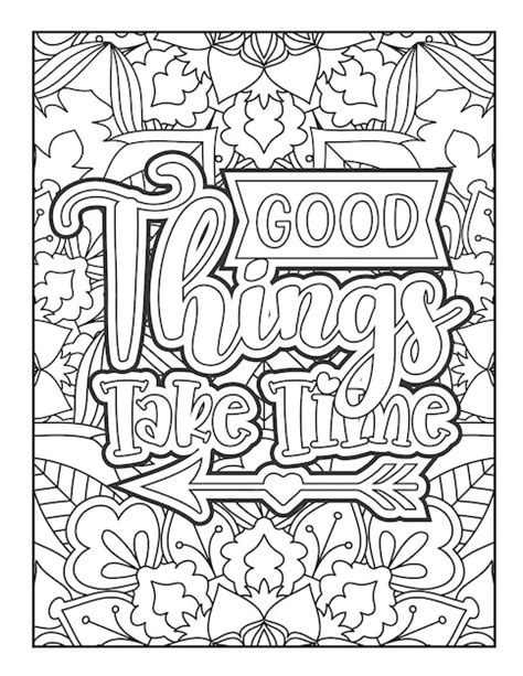 Premium Vector Motivational Quote Coloring Page Inspirational Quote