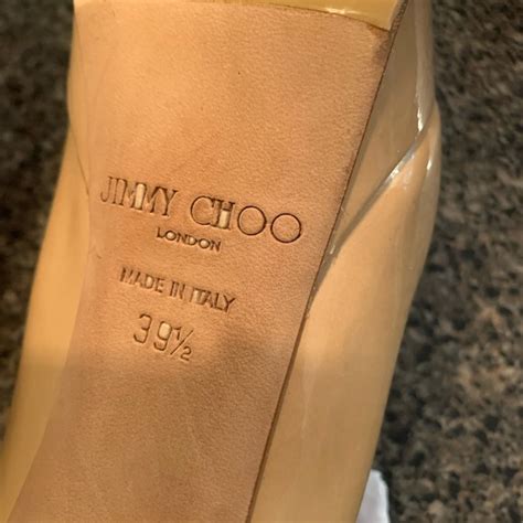 Jimmy Choo Shoes Jimmy Choo Nude Patent Platform Heels Poshmark