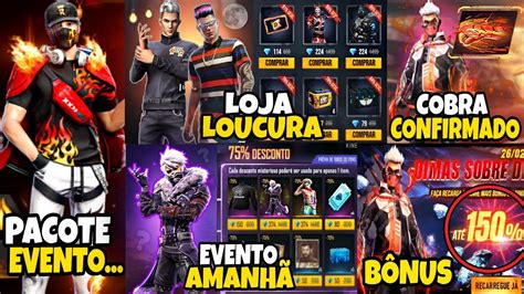 Amanh Evento Loja Da Loucura B Nus Pacote Cobra Conjunto Tamo