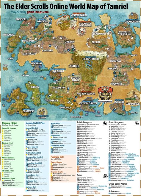 The elder scrolls online map - fasly