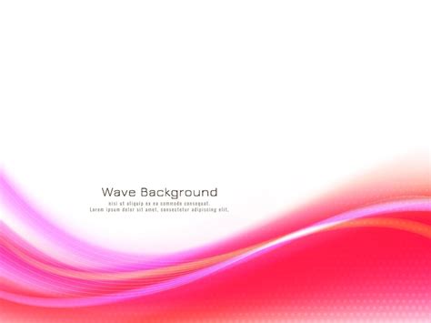 Free Vector Abstract Beautiful Pink Wave Design Background