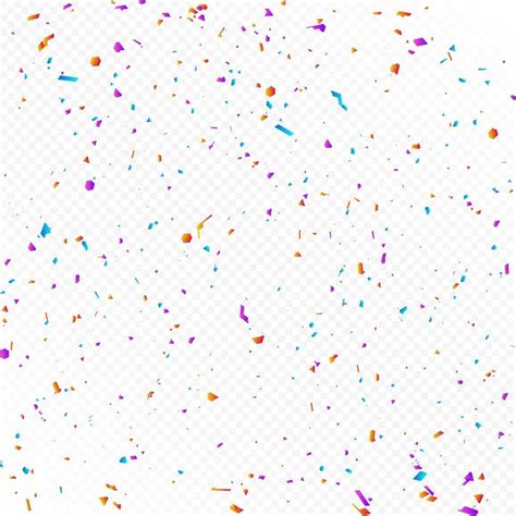 Colorful Birthday Confetti Vector and on transparent background 7716718 ...