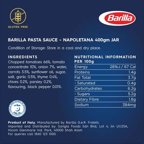 Barilla Napoletana G Pasta Sauces Malaysia