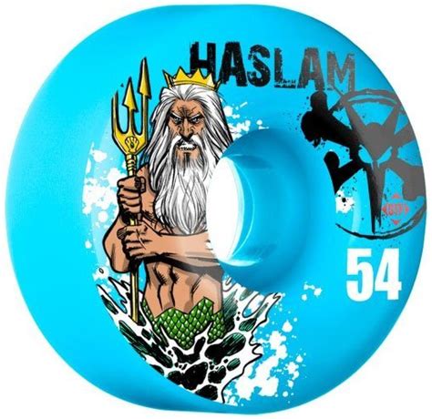 Stf Chris Haslam Poseidon Blue Skateboard Wheels Salty Peaks