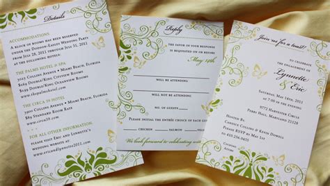 Wedding Invitation Inserts