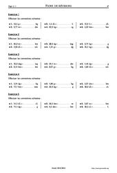 Conversions De Masses Et Volumes Me Physique