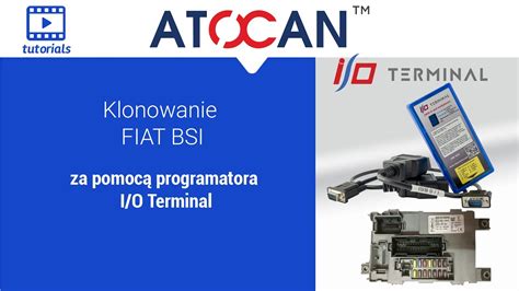 Klonowanie Fiat Bsi Wykorzystuj C Programator I O Terminal Youtube