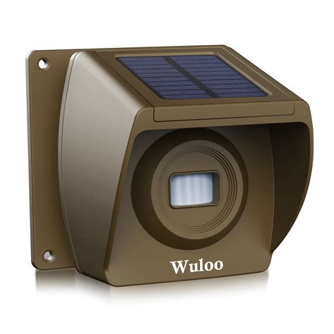 Wuloo Solar Wireless Driveway Alarm Sensor (Sensor only, Brown ...