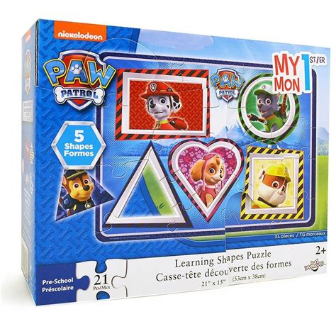 Paw Patrol Learning Shapes Puzzle 21 Pieces Learning Shapes Shape