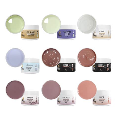 Gel Alongamento De Unha PSIU G GEL BASE BASE DENSE CLEAR NUVEM COVER CONTROL NUDE