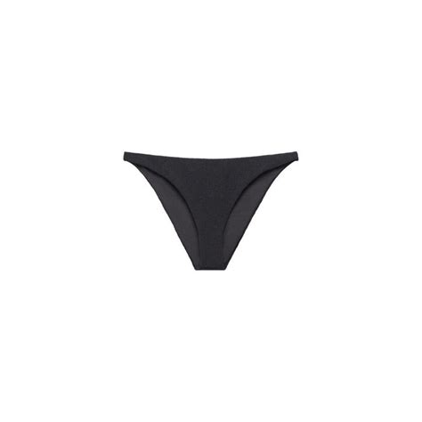 Culotte bikini classique texturée noir Mango La Redoute