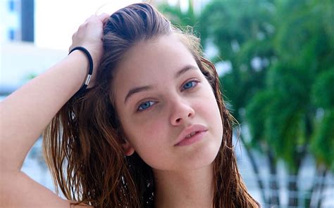 Hd Wallpaper Auburn Hair Barbara Palvin Blue Eyes Brunette Depth