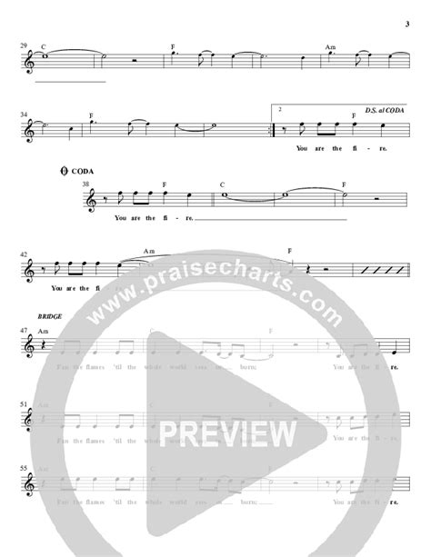 You Are The Fire Sheet Music Pdf Dustin Smith Praisecharts