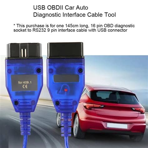 Car Auto Usb Vag Com Interfész Kábel Kkl Vag Com 4091 Obd2 Ii Obd Diagnosztikai Szkenner Kábel