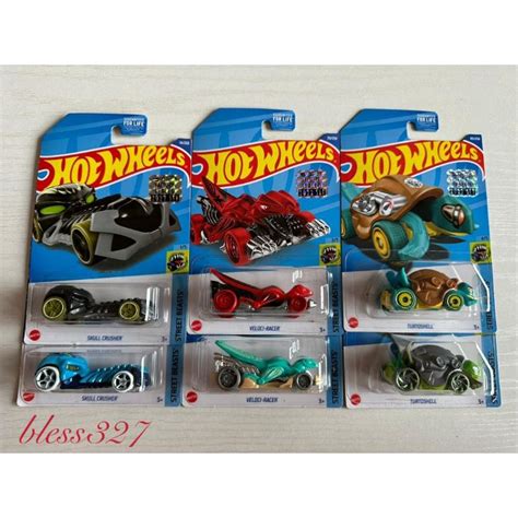 Hot Wheels Factory Sealed Street Beasts Skull Crusher Veloci Racer Turtoshell Shopee