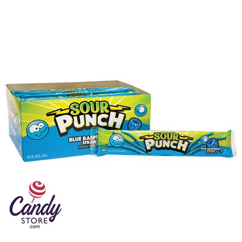 Sour Punch Blue Raspberry Straws 2oz 24ct