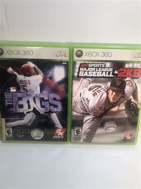 Major League Baseball 2K9 MLB Xbox 360 COMPLETE Xbox 360 The Bigs 2K ...