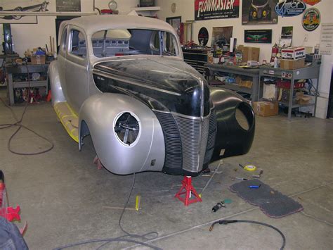 Reshaping The 1940 Ford Hood Hot Rod Network