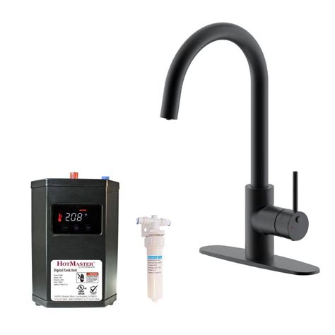 Westbrass HotMaster 3 In 1 Single Handle Faucet With Carbon Filter And DigiHot Instant Hot Water