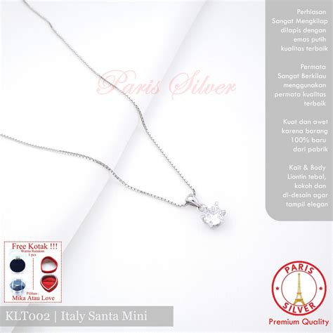 Jual Kalung Perak Wanita Asli Liontin Desi Silver Lapis Emas Putih