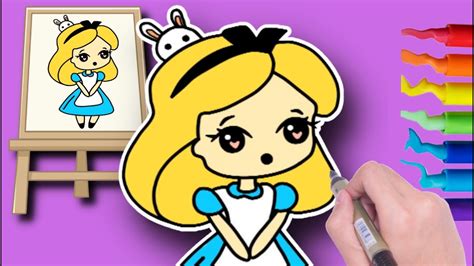 How To Draw Alice In Wonderland Disney Princess New Youtube