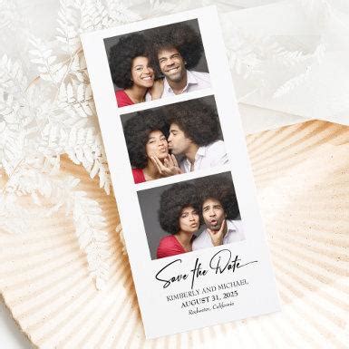 Photo Strip Save The Date Cards Save The Date Cards