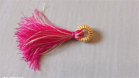 How To Make Tassels For Saree Easy Method Of Making Tassels Diy