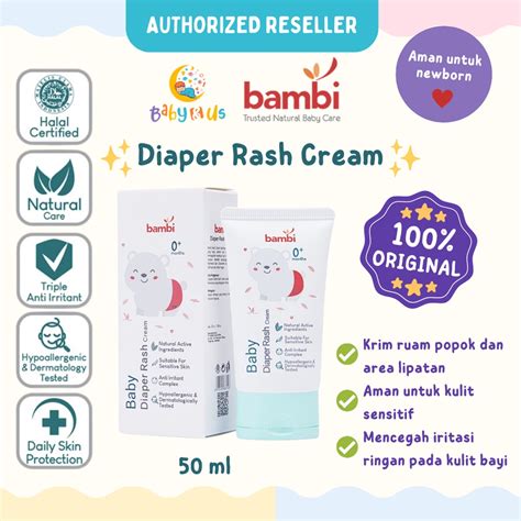 Jual Bambi Baby Diaper Rash Cream 50ml Krim Ruam Popok Pada Bayi