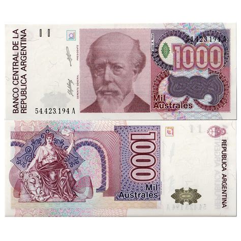 Nd Billete Argentina Australes Ja Roca P Sc