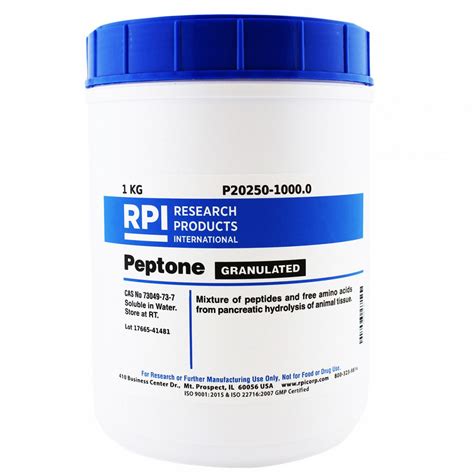 Rpi 1 Kg Container Size Granular Peptone 31gc64p20250 10000 Grainger