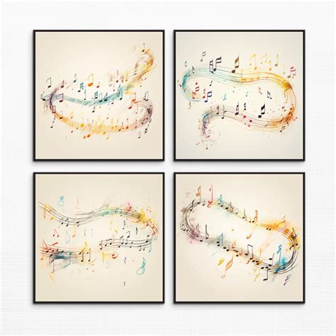 Abstract Music Art, Musical Notes Wall Art, Musician Art, Ink Painting ...