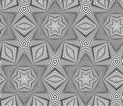 Art Design Vector Seamless Pattern Op In Bianco E Nero Illustrazione