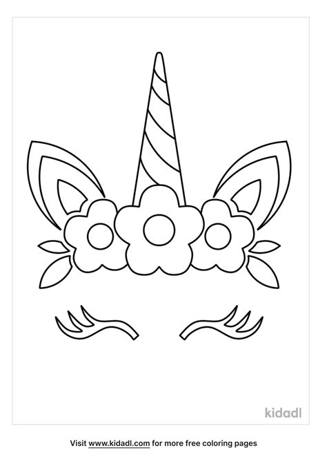 Unicorn Mask Printable For Coloring Paper Craft By Happy Off