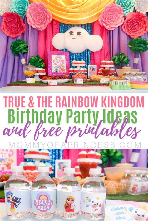 True and the rainbow kingdom birthday party ideas free printables – Artofit