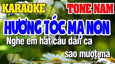 Hương Tóc Mạ Non Karaoke Tone Nam Nhạc Sống Cha Cha Cha Karaoke Miền