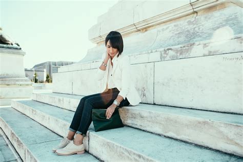 White On White The Bobbed Brunette