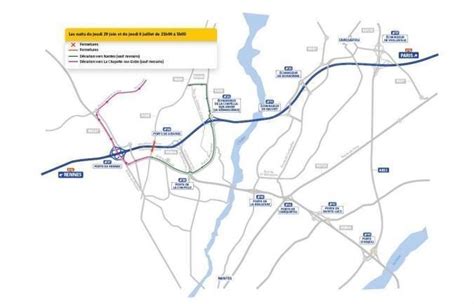 Travaux sur périphérique de Nantes lautoroute A11 et le périph nord