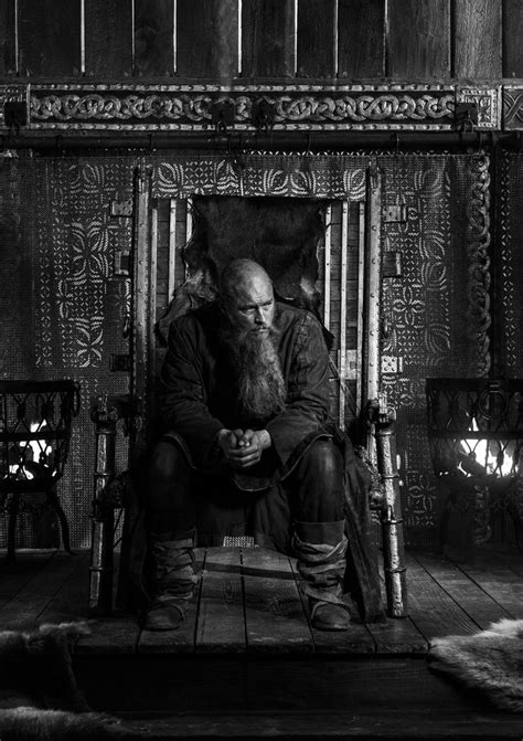 Old King Ragnar On The Throne Guerreiro Viking Vikings Witcher