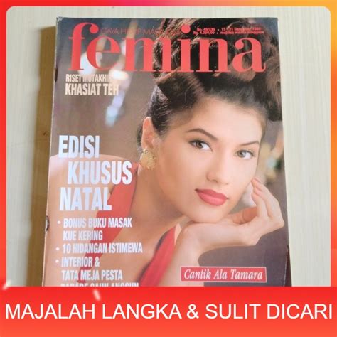 Jual Majalah FEMINA No 49 Des 1994 TAMARA BLEZYNSKI Langka Shopee