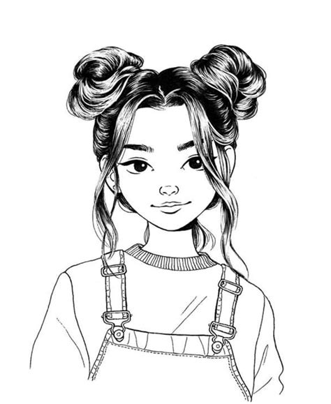 Space Buns Girls Cartoon Art Pop Art Drawing Cartoon Art Styles