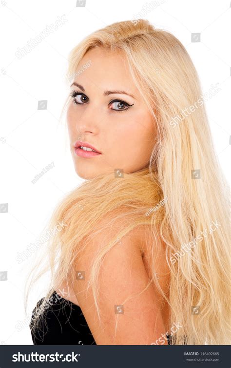 Sexy Blonde Girl Long Hair Stock Photo Shutterstock