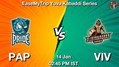 PAP Vs VIV Dream11 Team Prediction Fantasy Kabaddi Tips 14 Jan 2024