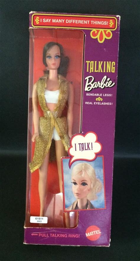 Lot Brunette Talking Barbie With Bendable Legs With Original Box