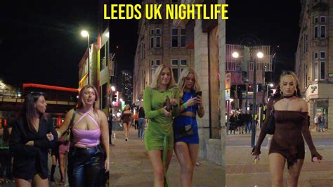 Leeds Uk Nightlife Walking Tour In K Uhd Fps Youtube