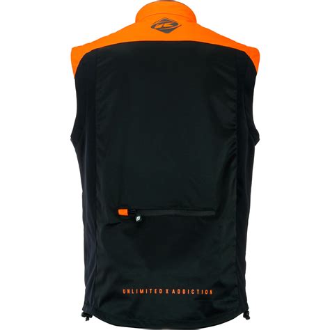 Veste Cross Bodywarmer Kenny Noir Orange Fluo Maxxess Fr Veste Enduro