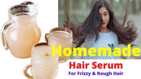 Homemade Hair Serum For Frizzy And Rough Hair How To Make Hair Serum At Home Shinny Roops Youtube