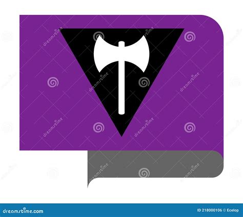 Labrys Lesbian Pride Flag Stock Vector Illustration Of Banner 218000106