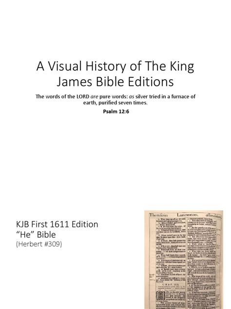 A Visual History of The King James Bible | PDF